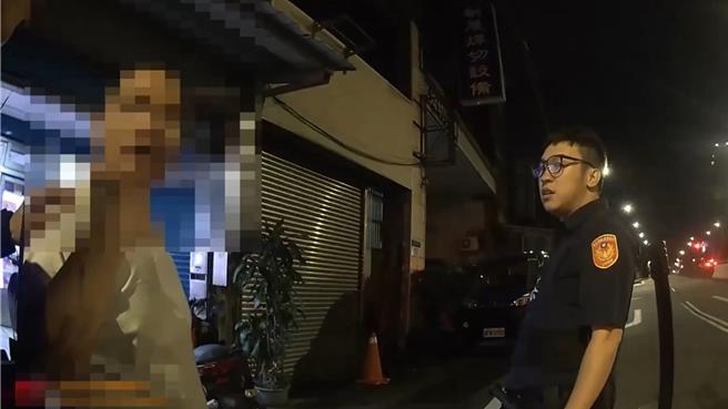 警方循線逮捕肇事逃逸的蔡姓男子。（警方提供）