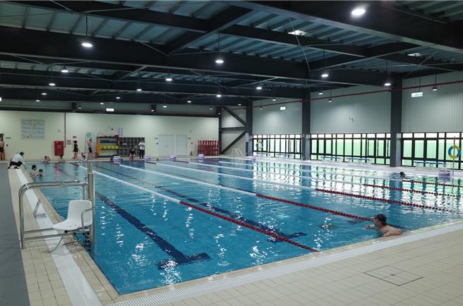 海創專區的訓練水池（見圖）16日起對外開放使用。（邱志偉服務處提供／林瑞益高雄傳真）