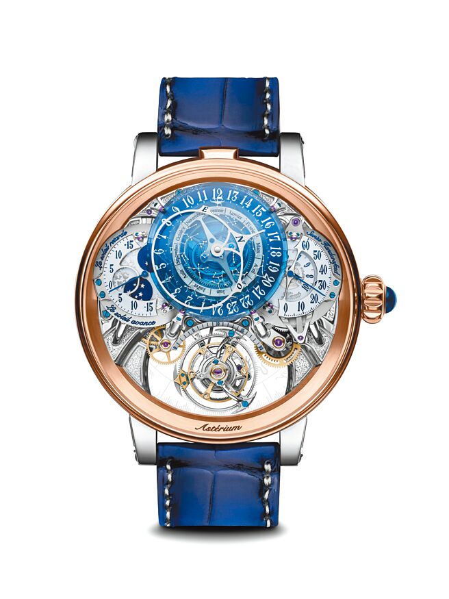 李銘順最愛BOVET的Recital 20 Asterium天文表，去年奪下GPHG最佳日曆與天文腕表獎，2180萬元。（高登鐘錶提供）