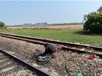 單車騎士闖平交道遭列車撞 腳骨折、頭部外傷送醫