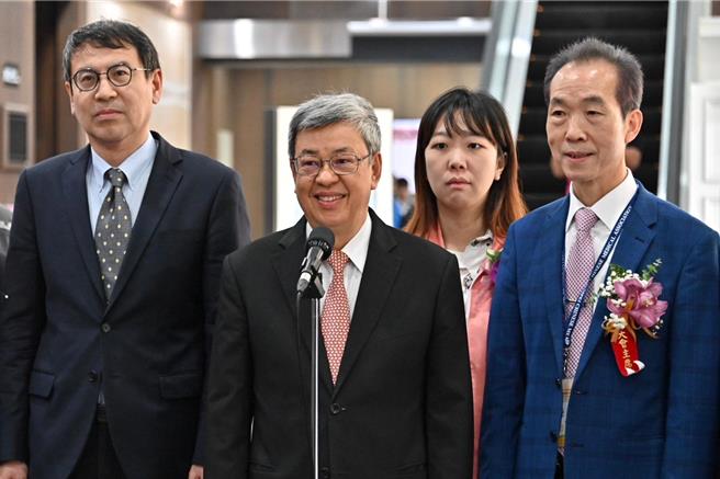 行政院长陈建仁。郑郁蓁摄