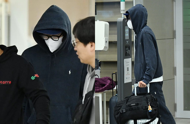 柳俊烈从夏威夷回韩国。（图／翻摄自Newsen）