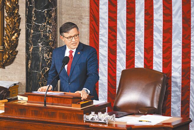 美国共和党籍眾议院议长强生15日表示，以色列和台湾正持续为生存权奋战。图为资料照片。（新华社）