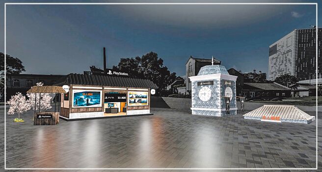 《浪人崛起》在华山举行的上市庆祝活动以和风及洋风两大主题打造大型装置艺术，还原游戏故事背景。（SIET提供）