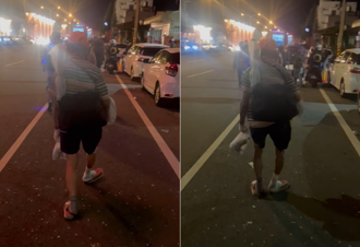 白沙屯媽祖進香目擊「勇腳伯」！拖雙腿跛行 背影感動信眾