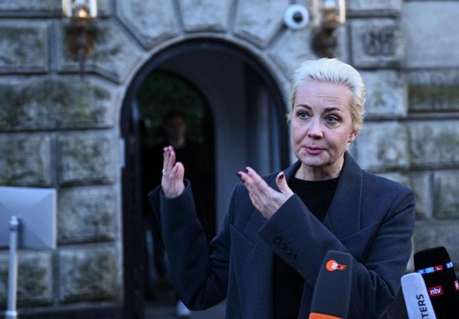 已故異議領袖納瓦尼遺孀尤莉雅。（路透社）