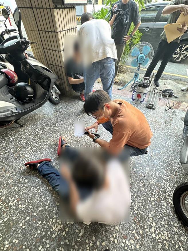 台中市刑大去年破獲毒品案向上溯源，逮捕林姓男子及楊姓共犯，查扣安非他命毒品及管制模擬槍，檢方偵結後起訴在案。（警方提供／王煌忠台中傳真）