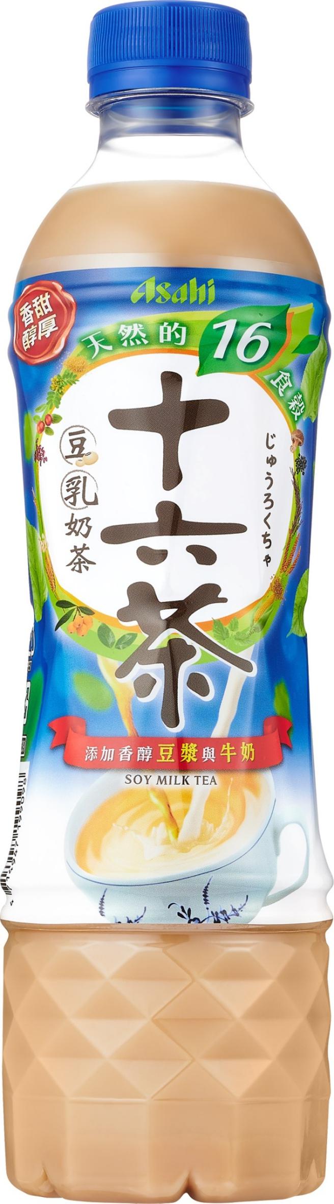 全聯新品十六茶零咖啡因豆乳奶茶，單件31元、兩件46元。（全聯提供）