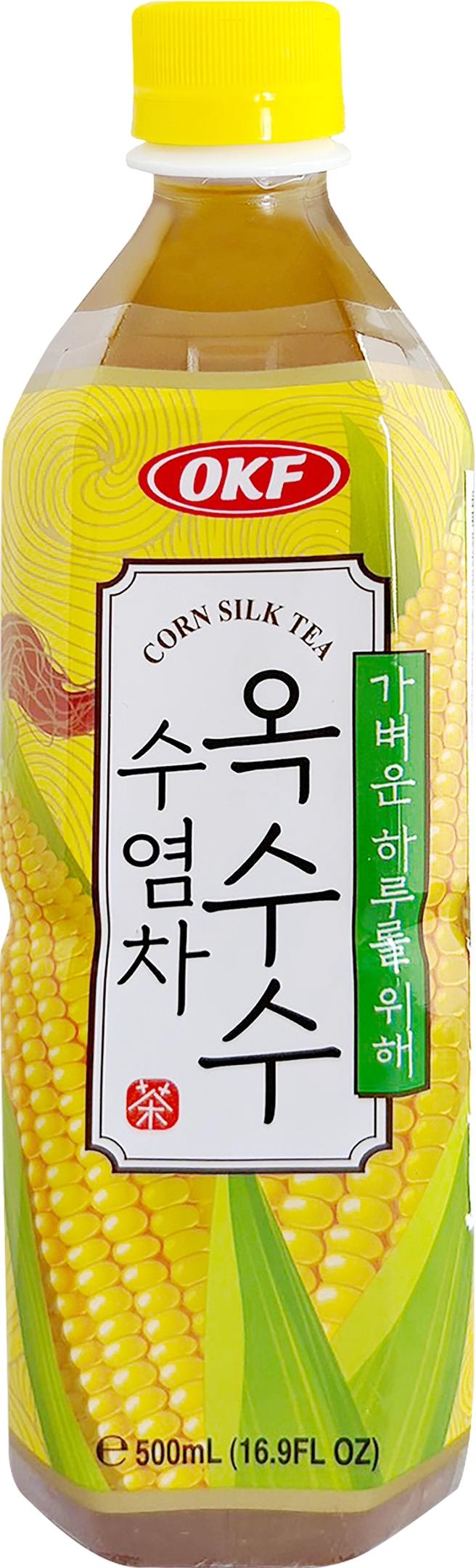 全聯新品韓國OKF玉米鬚茶，35元。（全聯提供）