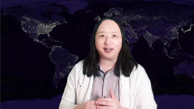 数位部长唐凤受邀于首尔时间18日下午，以预录影片为第三届民主峰会致词。图／数位部提供