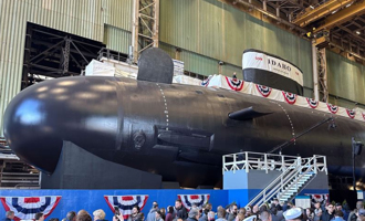 美最新核潛艦「愛達荷號」擲瓶命名   強化全球水下戰力