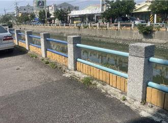 茄萣大排上游段欄杆整建  民眾休憩好去處