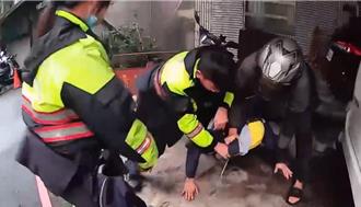 慣竊躲攔查狂逃200米 氣力放盡遭警壓制逮捕