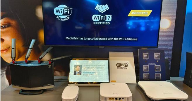 從上游晶片廠到下游網通廠，都正如火如荼建構Wi-Fi 7產業鏈，準備迎接換機潮到來。（圖／聯發科提供）