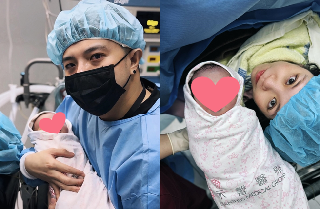 男星凯开喜迎爱女。（图／凯开 脸书）
