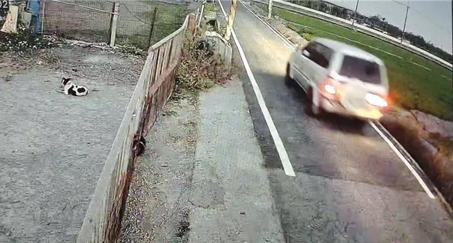 警方锁定涉案的厢型车。（民眾提供／宝智华台南传真）