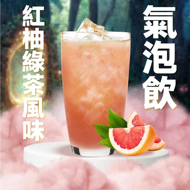 莱尔富「红柚绿茶风味气泡饮」。（摘自莱尔富官网／朱世凯台北传真）