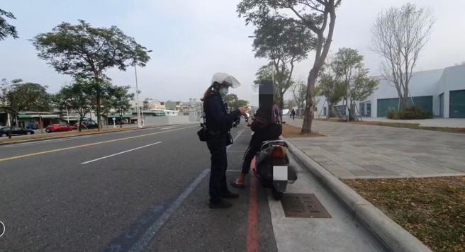 警方將會加強取締機車違規行駛綠園道（圖片來源：高市警交通大隊提供）