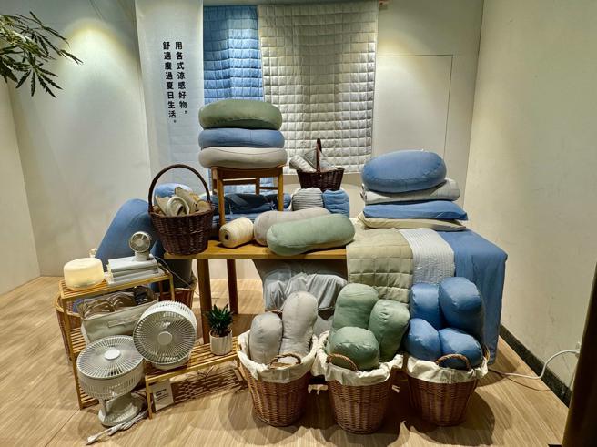 MUJI无印良品2024春夏凉感新品，让居家空间充满清爽感。（古明弘摄）