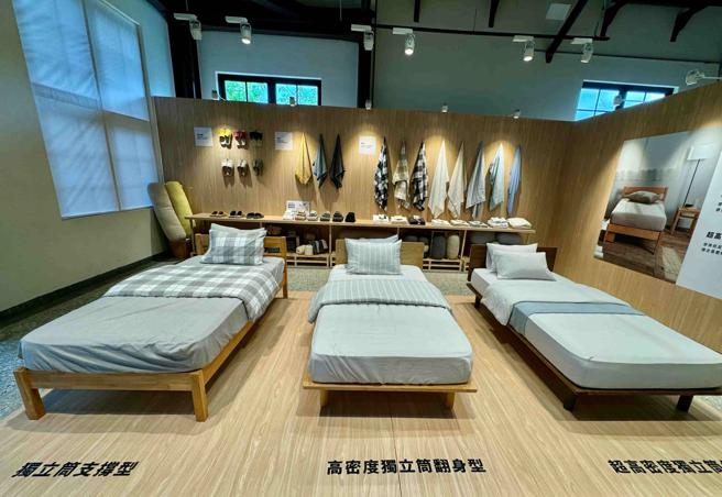 MUJI无印良品为重视睡眠品质的消费者，推出不同硬度的床垫。（古明弘摄）