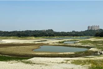 仁义潭见底？露出大片乾地、小岛 水公司：水情正常免烦恼