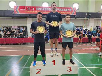 黃湧富室內撐竿跳高5.2公尺  奪南投室內撐竿跳高比賽男子第3名