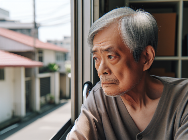 61歲中風男子聲請2名孩子盡扶養義務，法官審理後予以駁回。。（AI生成圖）