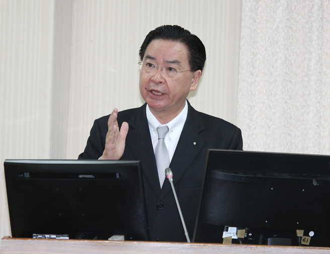 外交部長吳釗燮20日在立法院外交及國防委員會答詢。（姚志平攝）