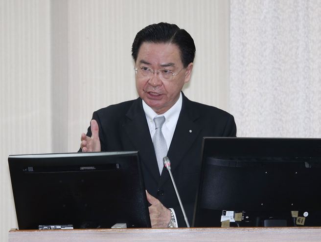 外交部长吴钊燮20日在立法院外交及国防委员会答询。（姚志平摄）