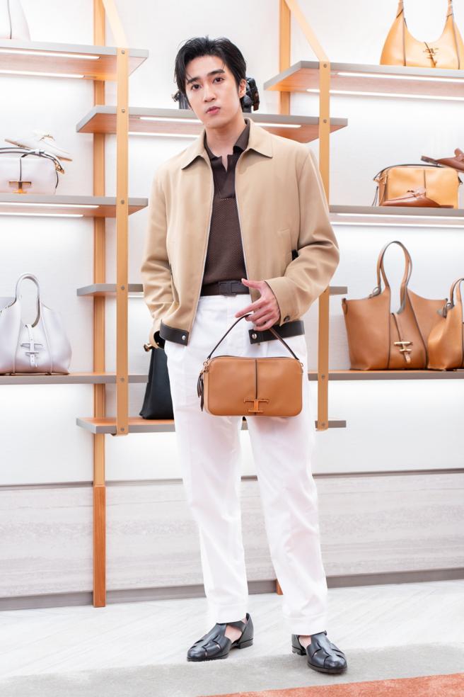 婁峻碩出席TOD’s 2024春夏系列預覽會，透露他度假都穿這種風格的服裝。（吳松翰攝）