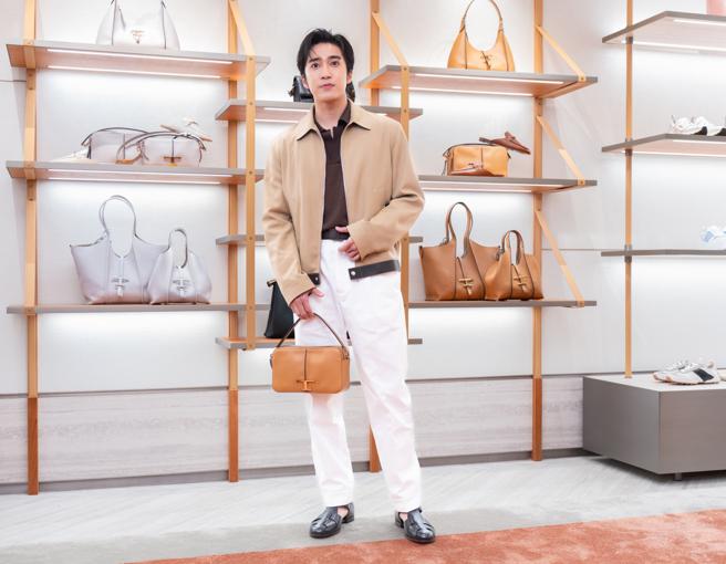婁峻碩出席TOD’s 2024春夏系列預覽會，透露他度假都穿這種風格的服裝。（吳松翰攝）