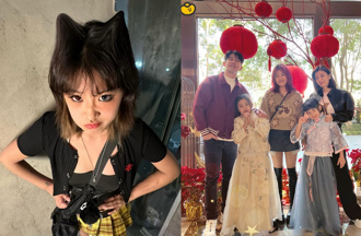 梧桐妹下身失蹤秀黑絲美腿 襯衫沒扣好身材全洩