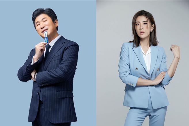 胡瓜（左）、小祯（右）父女感情很好，工作上常有合作。（三立提供）