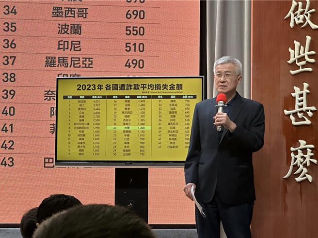 行政院打詐辦公室主任李憲明。（黃婉婷攝）