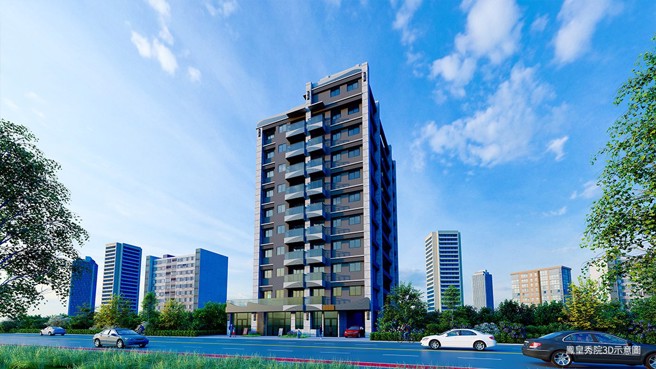 位于观音精华地段，商业机能相当充沛【鳯皇秀院】 (3D透图/业者提供)