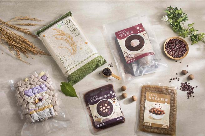 各家农会的有机米或米粮制品等优质产品。（远雄广场提供）