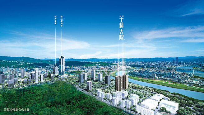 新润「士科大院.」首波限量5％早鸟方案，三房含车首付235万起，掀热度。图／业者提供