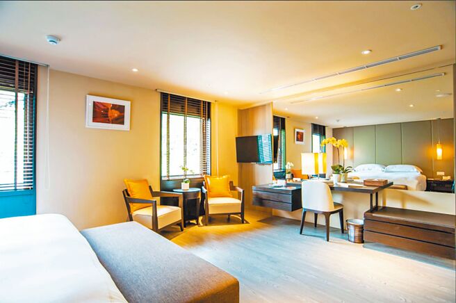 北投大地酒店即將邁入第9個年頭，推出期間限定「開心99，感動久久」周年慶系列感恩活動，周年慶期間，住宿與餐飲都有不少優惠。（北投大地酒店提供）