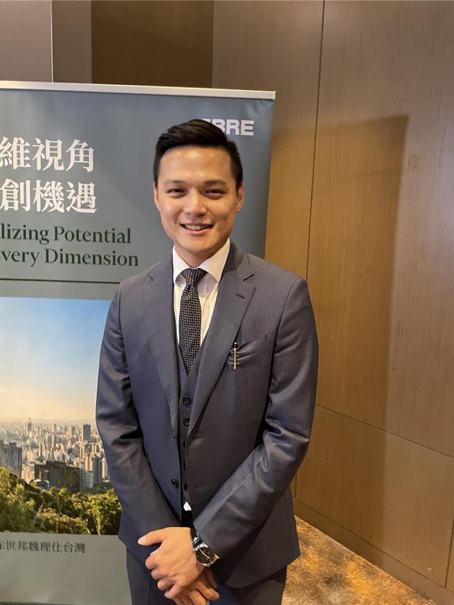 世邦魏理仕董事总经理林敬超今天表示，央行升息半码，预期对大型不动产投资市场影响有限。图∕蔡惠芳