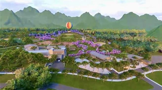 九九峰氦气球乐园占地约4.97公顷，规画主题餐厅、高空体验、冒险游憩等，打造多功能游憩场域。（南投县政府提供／杨静茹南投传真）