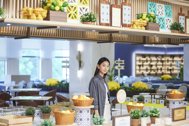 嘉義福容voco位於2樓的田園西餐廳。(嘉義福容voco提供)