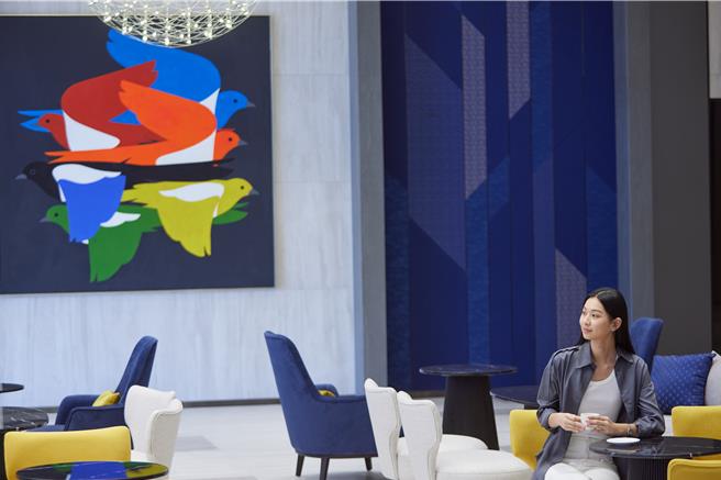 Lobby Cafe舒适宽敞。(嘉义福容voco酒店提供) 