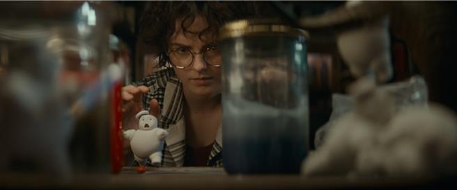 超可愛的棉花糖寶寶再次現身《魔鬼剋星：冰天凍地》。（索尼影業提供）