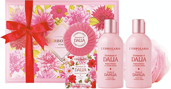 大江购物中心推荐蕾莉欧的「大理花香氛礼盒」，原价2140元、特价1380元。（大江购物中心提供）