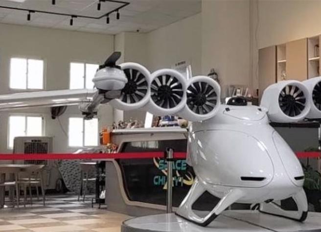 赖清德22日参观无人机国家队，现场展示「豺狼（Jackal）无人机」。（经纬航太资料照片）