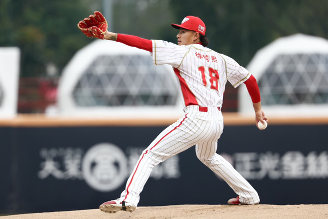 味全龍王牌投手徐若熙。（味全龍提供）