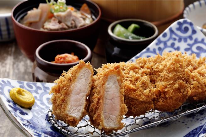 「静冈胜政日式猪排」统一时代店独家贩售「极上雪花腿心猪排套餐」，于3 月25至27日限时3天享半价190元优惠。(静冈胜政日式猪排提供)