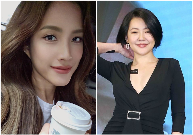 蔡沐妍（左）在臉書對小S開砲。（圖/蔡沐妍臉書、中時資料照）