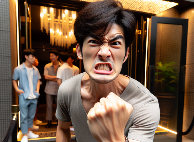 男子發現妻子偷偷去當酒店妹，不僅夜夜狂歡還偷腥。（AI生成圖）