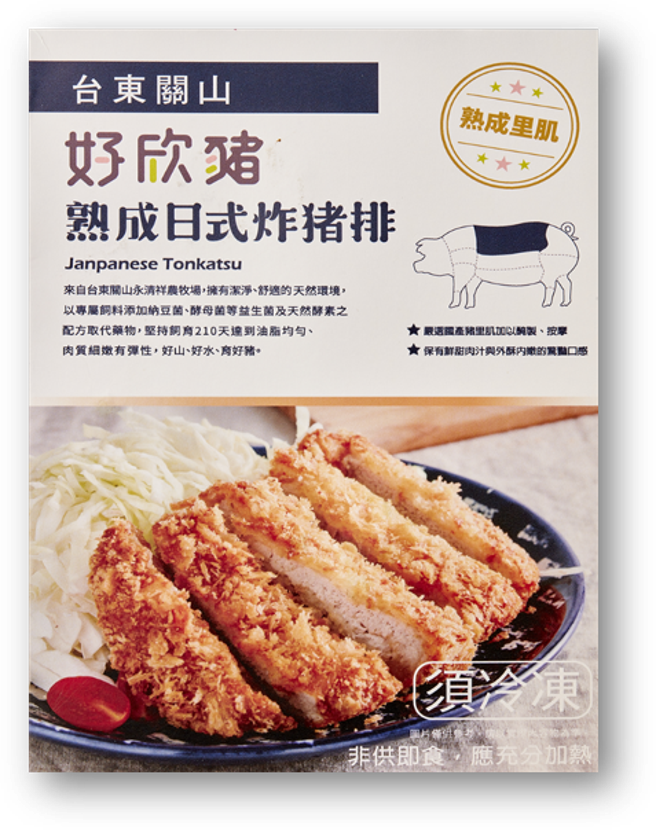 全联好欣猪熟成日式炸猪排，单盒特价139元、任选2盒259元。（全联提供）